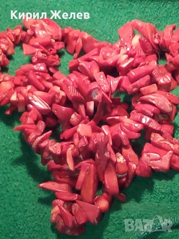 СТАРО НАТУРАЛЕН ЧЕРВЕН КОРАЛ КОЛИЕ 8139, снимка 4 - Антикварни и старинни предмети - 29636967