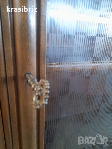 Шкаф с витрина Масив, снимка 11 - Гардероби - 21613117