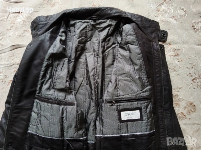 Мъжко кожено яке CANDA - размер XXL, снимка 5 - Якета - 53489147
