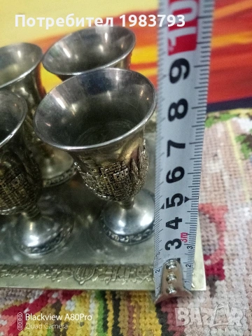 Посребрен сервиз за ракия с изглед към Ерусалим по всяка от тях!, снимка 6 - Ножове - 53744986