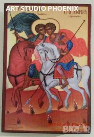 Икона на Свети Георги и Свети Димитър icona Sveti Georgi i Sveti Dimitar