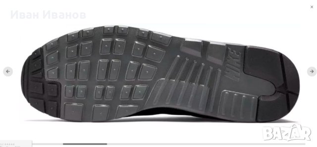 оригинални маратонки   NIKE AIR MAX TAVAS ALL BLACK  номер 46 , снимка 3 - Маратонки - 41046884