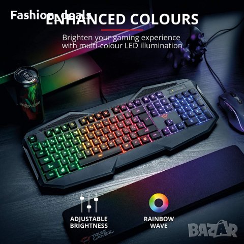 Нова механична игрална клавиатура преносима кабелна с LED подсветка, снимка 6 - Други - 39022172