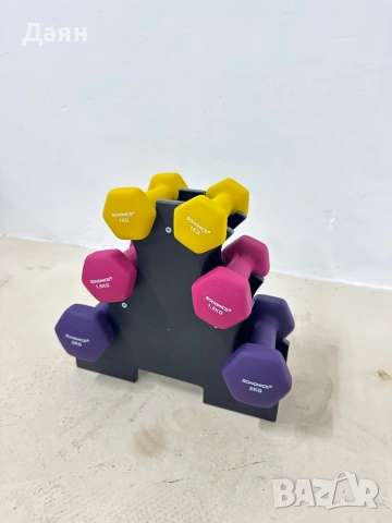 Комплект шестоъгълни дъмбели с матово покритиеSONGMICS, снимка 2 - Фитнес уреди - 52413650