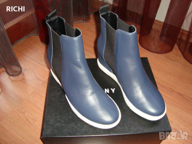 DKNY Coley-Wedge Sneaker - нови естествена кожа, снимка 7 - Дамски обувки на ток - 36138919