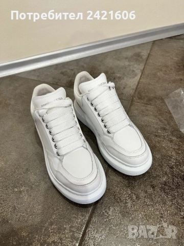 25см! 38 номер Alexander Mqueen Larry сникърси с кутия сертификати!