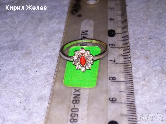 КРАСИВ НЕЖЕН ПОСРЕБРЕН КРИСТАЛЕН ФЕШЪН - АРТ МЕДЕН ПРЪСТЕН 38539, снимка 10 - Пръстени - 41454849