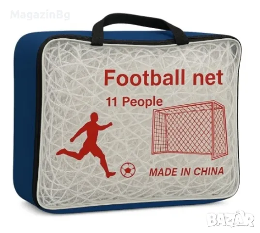 Мрежа за футболна врата 7.32х2.44 м , Комплект Два броя, снимка 1