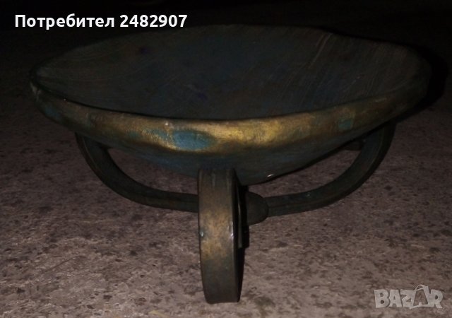 Стар антикварен свещник, снимка 4 - Други - 41525002