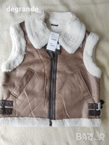 Дебел дамски елек с Каракул 