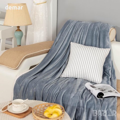 Одеяло LeaderPro за легло [антистатичен плат], сиво, 150 * 200 см, снимка 1 - Олекотени завивки и одеяла - 42341612