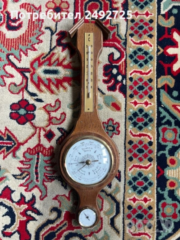 Стар уред барометър термометър гидрометър, снимка 4 - Антикварни и старинни предмети - 47085111