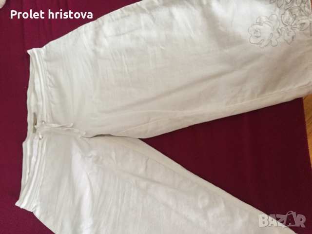 Бели панталони, снимка 7 - Къси панталони и бермуди - 36343607
