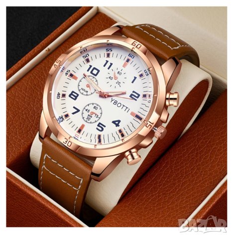 Стилен мъжки кварцов часовник, снимка 1