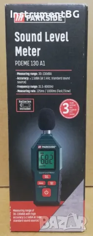 Уред за измерване нивото на шума /шумомер/ Parkside PDEME 130 A1 / Парксайд / 