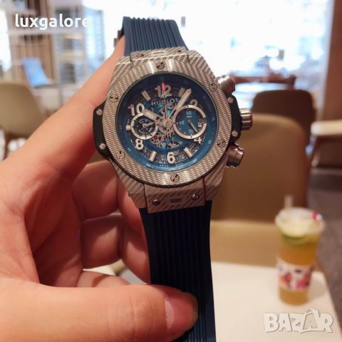 Мъжки часовник Hublot Big Bang Unico Carbon с кварцов механизъм, снимка 4 - Мъжки - 41803961