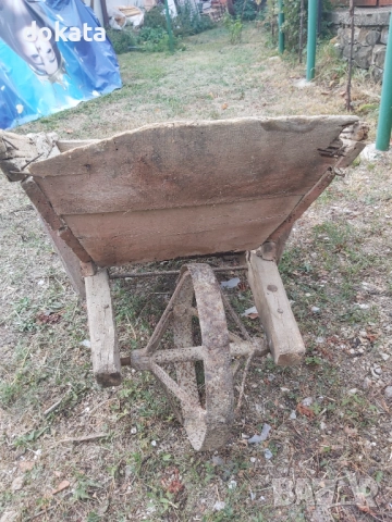 Стара дървена количка,робичка., снимка 3 - Декорация за дома - 51681101