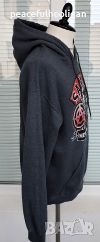SAMCRO Sons Of Anarchy Men of Mayhem Grey Long Sleeve Hoodie Size M Official Product 2016, снимка 6 - Суичъри - 53392982