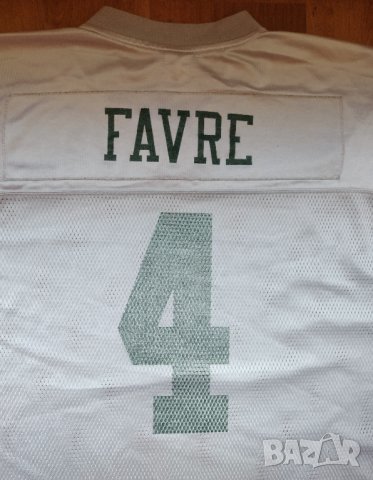 NFL Jursey / New York JETS , #4 Brett Favre , Reebok , снимка 3 - Спортни дрехи, екипи - 42674808