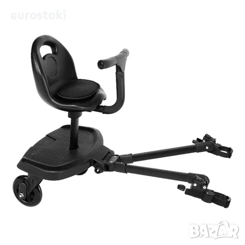 Адаптер за количка Buggy Board за второ дете, подвижна седалка, 2  въртящи се колела, 25 кг капаците, снимка 1