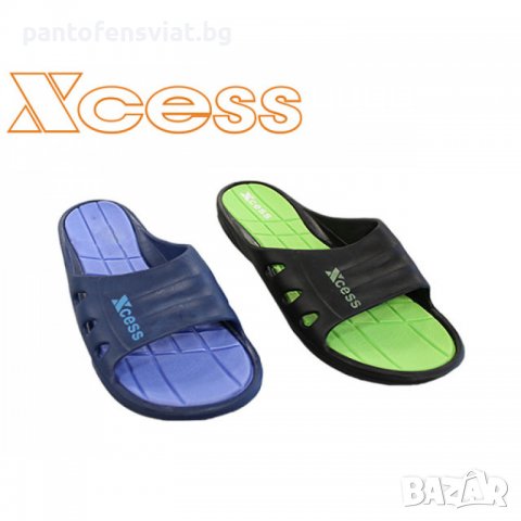 Юношески гумени чехли син и черен 37/41, снимка 1