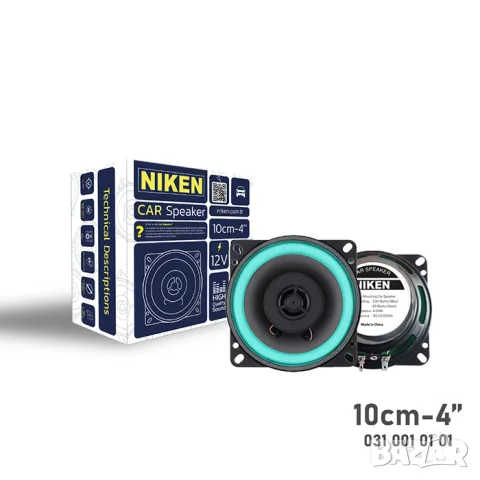 Niken двулентова автомобилна тонколона 10 cm 80W