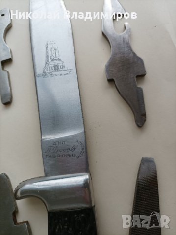 Български нож ножче П.Денев Габрово Шипка кама, снимка 12 - Ножове - 40531533