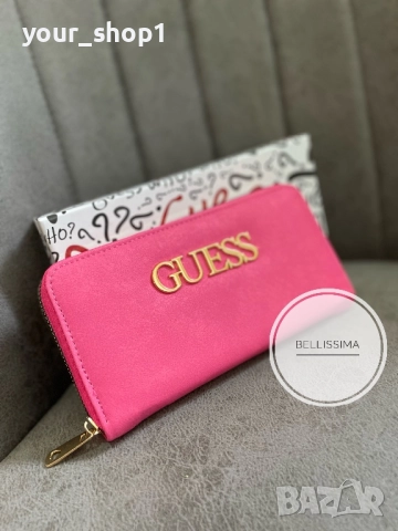Дамско розово портмоне портфейл Guess, снимка 3 - Портфейли, портмонета - 51852201