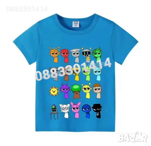 Детска Тениска Спрънки Sprunki Incredibox Фланелки , снимка 5 - Детски тениски и потници - 49637940