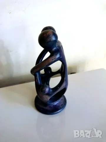 Страхотна Арт Статуетка-Семейство От Сапунен Камък, снимка 5 - Антикварни и старинни предмети - 49600932