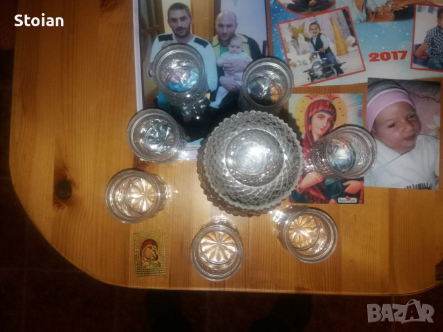 Шише с чаши за алкохол , снимка 2 - Сервизи - 36129787