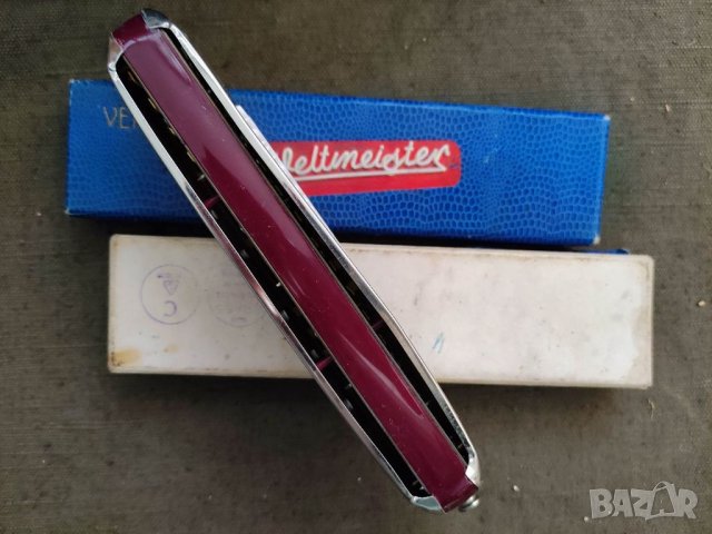 Голяма хармоника Weltmeister Vermona  С кутия но се разделя на две и едното ъгалче на кутията е леко, снимка 8 - Други - 34677406