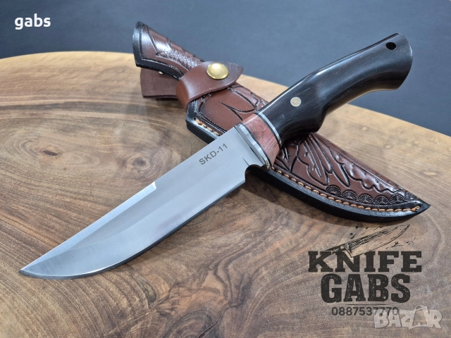 Ловен нож с кожена кания LN404