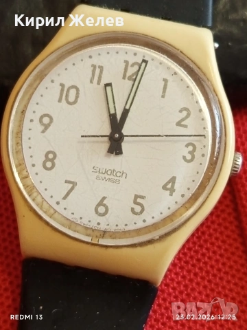 Унисекс ръчен часовник SWATCH QUARTZ SWISS много красив 49030, снимка 3 - Мъжки - 53591281