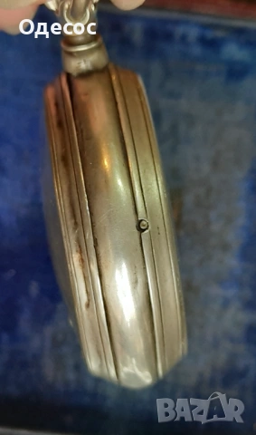 Старинен сребърен Швейцарски джобен часовник Tavannes, снимка 4 - Антикварни и старинни предмети - 53224648