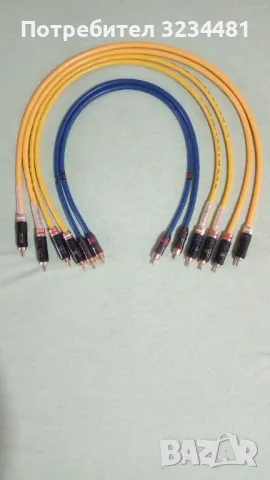 Продавам чифт маркови  интерконект кабели ръчна изработка !, снимка 2 - Други - 50391768