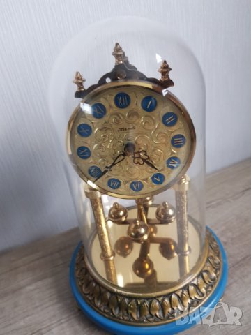 Немски настолен кварцов часовник HERMLE, снимка 3 - Антикварни и старинни предмети - 35926540