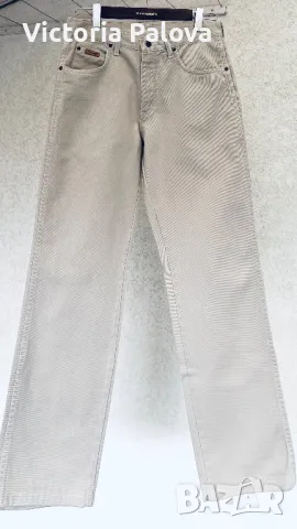 Светлобежови  прави дънки WRANGLER  оригинал, снимка 3 - Дънки - 49267970