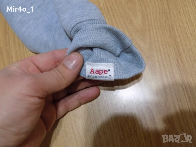 блуза aape by bathing ape горнище фанела худи елек суичър суитшърт яке мъжка оригинална L, снимка 6 - Спортни дрехи, екипи - 50787340