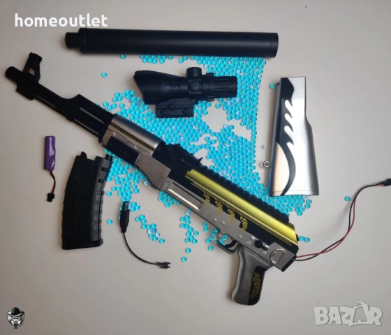 ПРОМОЦИЯ Електрически гел бластер 2023-AK47, снимка 3 - Електрически играчки - 51985988