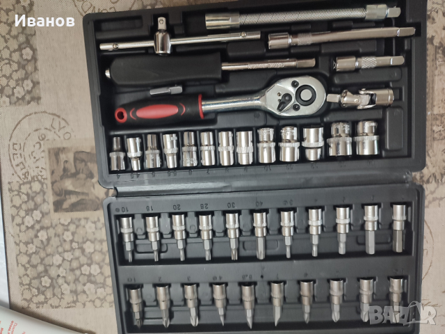 Гедоре 46 части, снимка 2 - Куфари с инструменти - 44789109