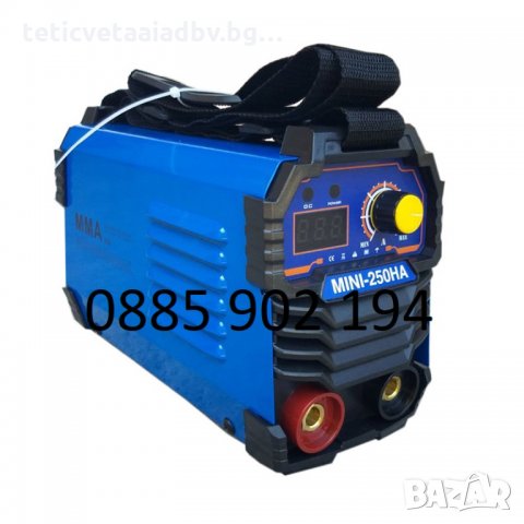  250А МАХ Мини 2,5 кг Електрожен инверторен 4м каб.с дисплей НА