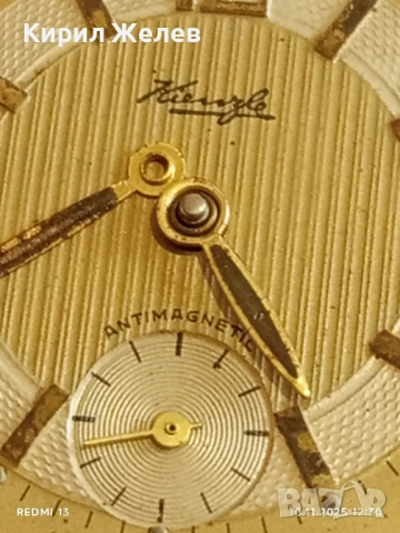 Стар механичен часовник Made in Germany с позлата Au за КОЛЕКЦИЯ 51513, снимка 3 - Антикварни и старинни предмети - 52361373