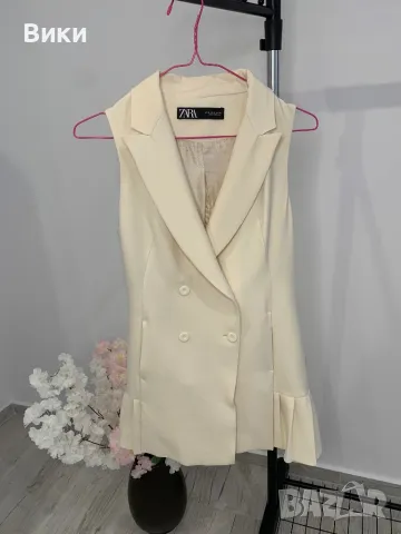 Zara рокля, сако, елек размер XS, подходяща и за S, снимка 6 - Рокли - 50257627