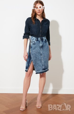 Дънкова пола Trendyol 