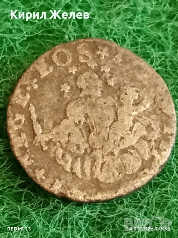 Сребърна монета 2 солди първа половина на 18-век Генод за КОЛЕКЦИЯ 52932, снимка 2 - Нумизматика и бонистика - 53092936