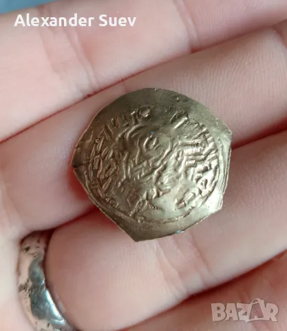 Златен византийски хиперперон, снимка 2 - Нумизматика и бонистика - 49228759