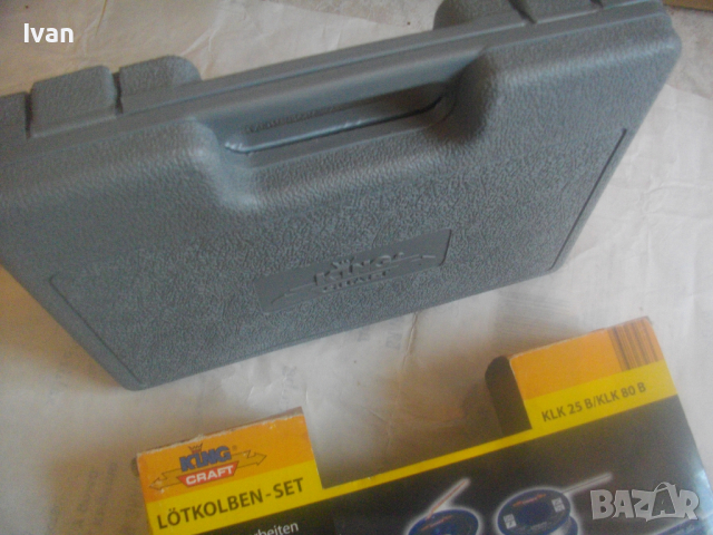 Нов Немски К-т Ел. Поялници 2 бр/Тенол/Колофон/Медна Тел-80W/25W-KING CRAFT-Кинг Крафт-В Куфар, снимка 17 - Поялници и запояване - 44650725