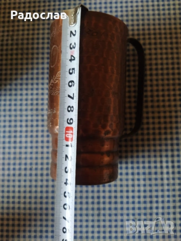 стара голяма медна чаша , снимка 9 - Чаши - 53289085