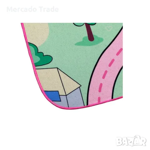 Детски килим Mercado Trade, За детска стая, Правоъгълен, Розов, снимка 2 - Мебели за детската стая - 49275213